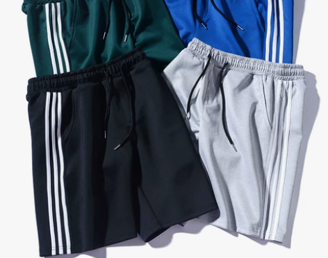 夏季潮牌简约运动短裤男女情侣学生宽松休闲五...