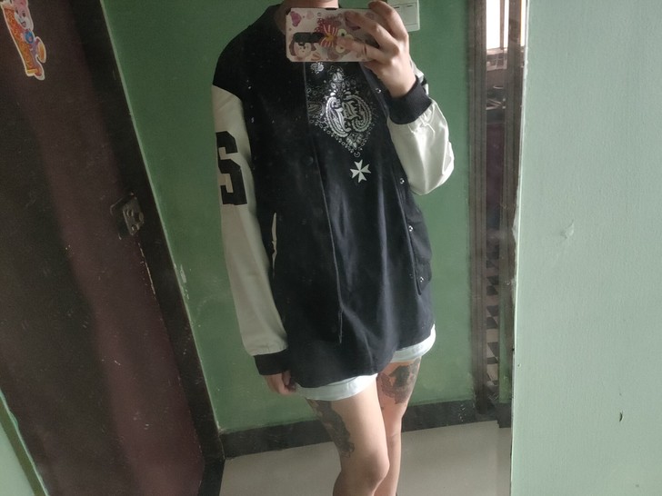关键词：棒球外套日版潮牌冠軍印花男女夹克秋...