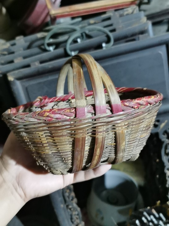 清代民国小篮子，小簸箕，摆设佳品。老物件避...