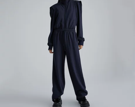 2022秋新款直角肩运动高级感时尚连体裤