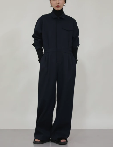 HeiNConcept 工装毛呢连体裤女春...