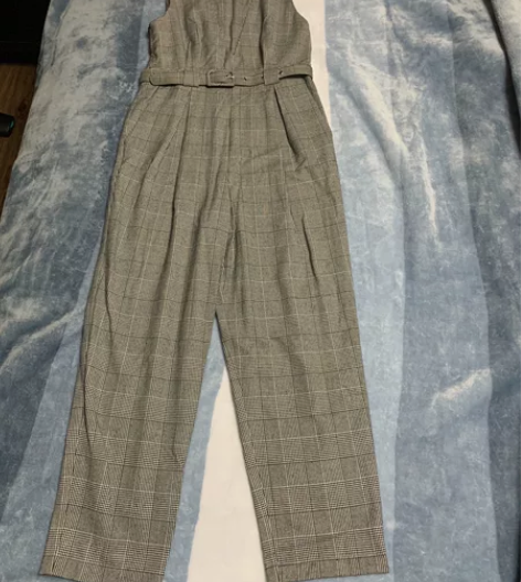 格子连体裤，S码，胸围90左右，腰围70左...