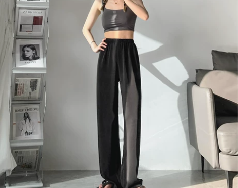 全新 未摘吊牌 黑色阔腿裤女夏天2020年...