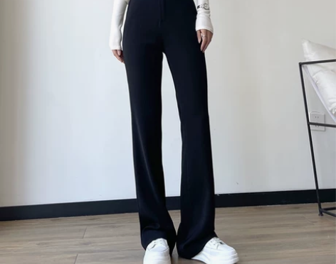 加长裤子女高个子175超长版马蹄裤女春休闲...