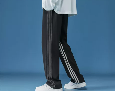 美式休闲长裤子高街ins潮流三条杠运动卫裤...