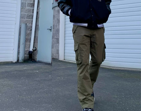 欧美高街vibe风裤子男夏季美式街头微喇裤...