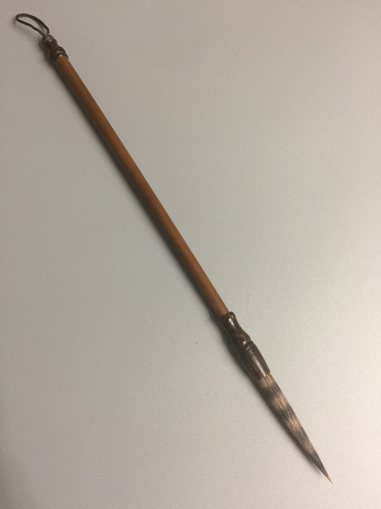 老毛笔 斑马纹毛长锋笔一只名师制作用材考究...