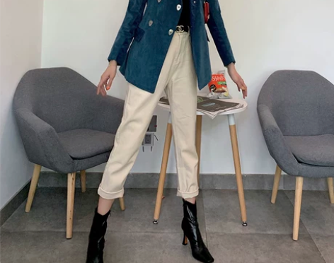 ?休闲裤 乳白色 小码???轻微穿着痕迹成...