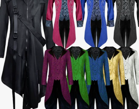 wish亚马逊春秋款欧美朋克万圣节中世纪复...