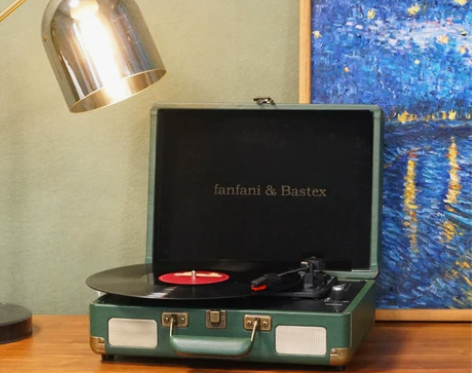 梵珐尼lp黑胶唱片机复古蓝牙留声机生日礼物...