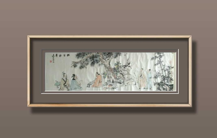 名家国画真迹苏州国画副院长马伯乐133x4...