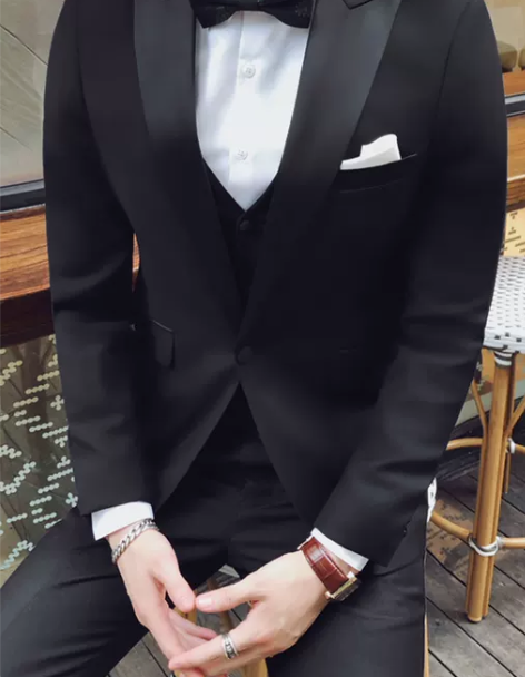 西装套装西装婚礼新郎帅气礼服塔士多西服正装...