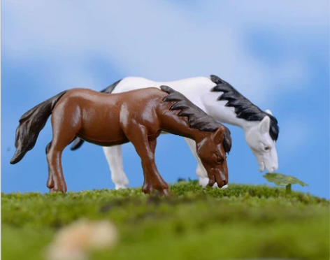 微景观摆件装饰品小马摆件多肉盆景装饰造景动...