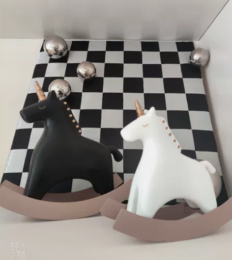 【包邮出】北欧ins木马摆件少女心 创意家...