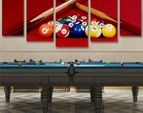 台球厅装饰画台球室励志墙面装饰壁画俱乐部现...