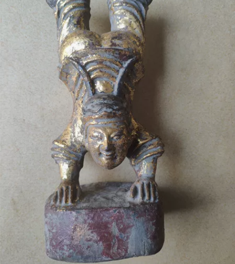 木头的传统民俗民间特色手工艺木雕人物佛像鎏...