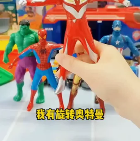 百变手办动漫模型迪迦奥特曼钢铁侠美国队长蜘...
