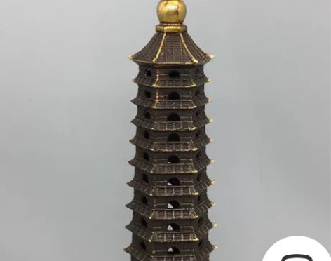 古玩铜器收藏，十三层文昌塔，工艺精湛 ，包...