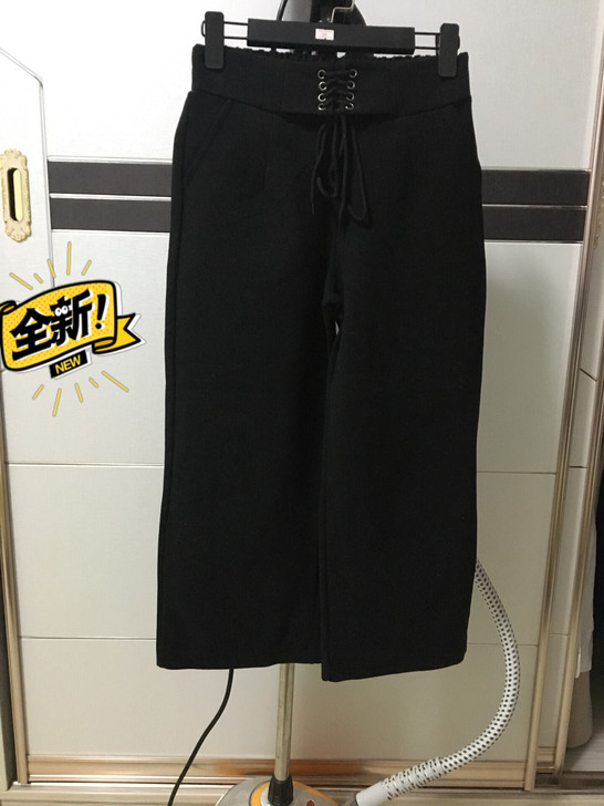 新款黑色阔腿裤女高腰阔腿裤全新，自己店里卖...