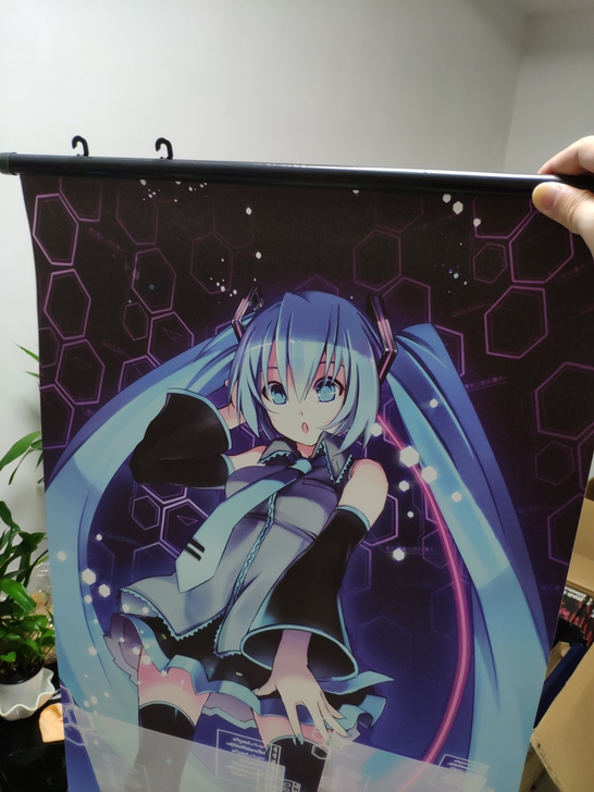 初音未来卷轴挂画/动漫周边 活动礼物45*...