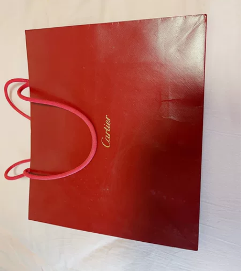 卡地亚大号购物袋手提袋 在德基购买手表的时...