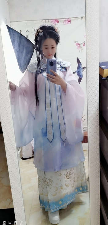 七月夕 糖霜星球 明制立领长衫仿妆花星空马...