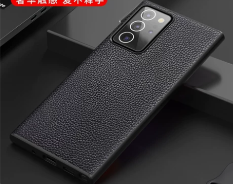 适用三星note20ultra手机壳真皮头...