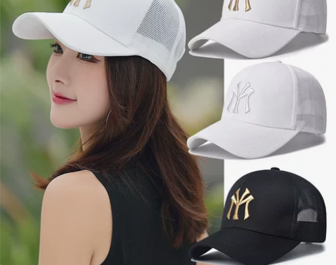 ?鸭舌帽夏天薄款透气网帽女韩版潮时尚百搭棒...