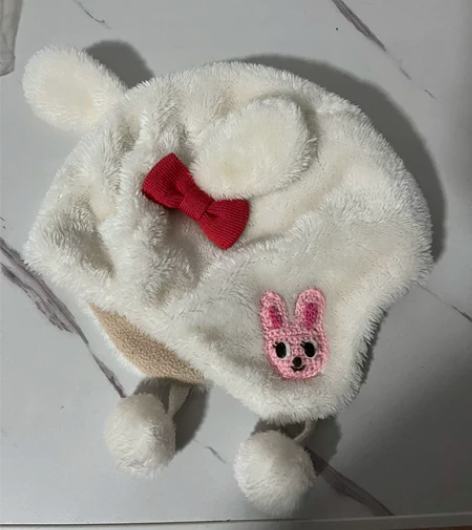 日代好看的mikihouse毛绒帽s码（4...