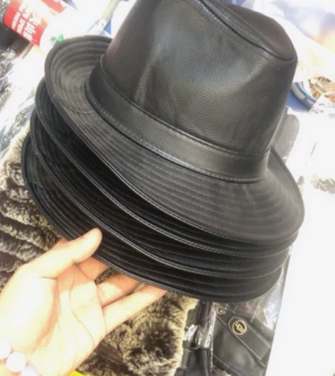 仿皮礼帽，男款 四个打包卖 四个45￥包邮
