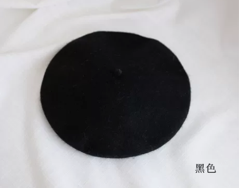 秋冬羊毛贝雷帽薄款#显脸小贝雷帽 #氛围感...