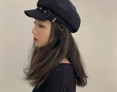 网红八角帽女春夏时尚百搭日系贝雷帽英伦复古...