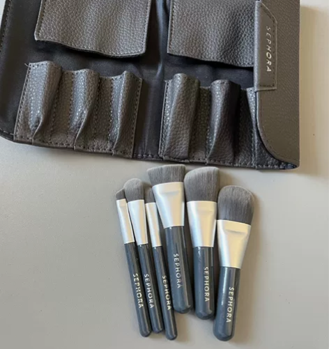 丝芙兰竹炭化妆刷套装 全新化妆套刷,短杆便...