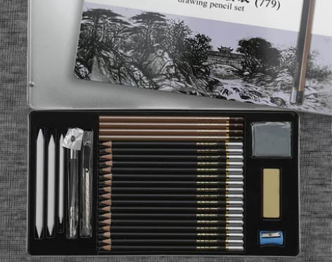 素描铅笔套装英雄2b4b8b12B 可刀～
