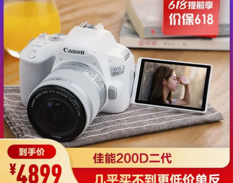 佳能200d二代照相机蚂蚁摄影数码高清旅游...
