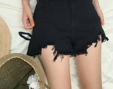 大码200斤胖mm牛仔短裤女夏装韩版胖妹妹...