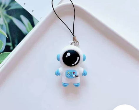 可爱太空人手机挂绳宇航员u盘钥匙挂饰情侣包...