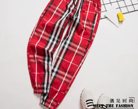 ?格子哈伦裤薄款女 感兴趣的话点“我想要”...