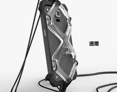 手机斜挎背带绳子挂脖绳壳一体户外弹力挂绳防...