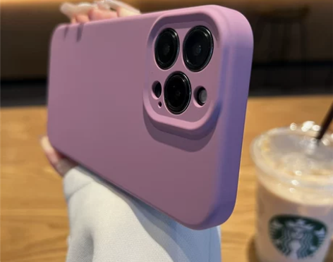 简约黑加仑液态硅胶iphone13prom...