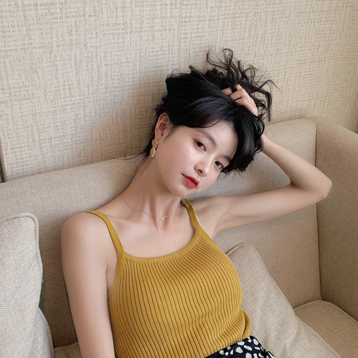 范智乔 小吊带背心女夏内搭打底衫外穿短款牛...