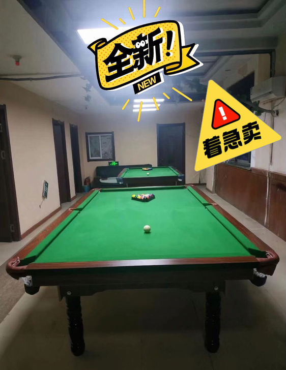 【全新球桌急售】标准成人黑八球桌台球桌标准...