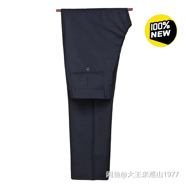 罗蒙正品商务羊毛西裤中老年单褶宽松版长裤