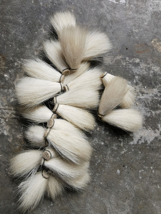 20几年前做的纯羊毫白尖峰笔头，书法小楷 ...