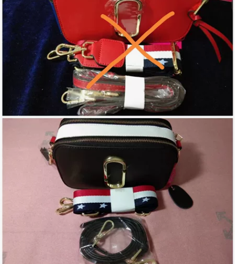 高品质经典方包，相机包 斜挎包单肩背，黑白...
