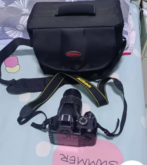 出售14年购入自用一手尼康D3200单反套...