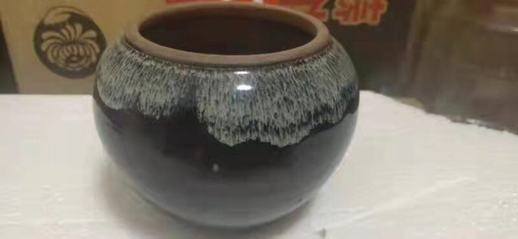 日本回流天目水指