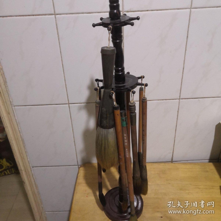老毛笔  一架9个  实物拍图  看图下单