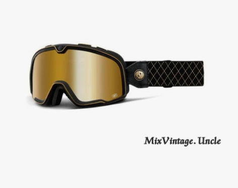 100%复古风镜哈雷复古摩托车3/4盔头盔...