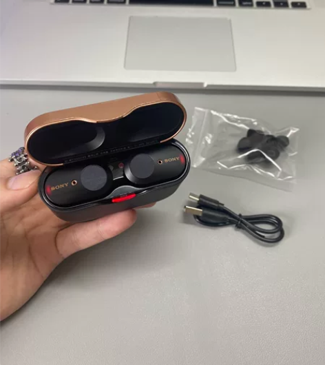 索尼WF-1000XM3黑色 降噪豆 充电...